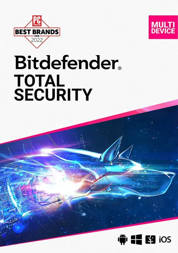 Bitdefender - Total Security (5-Device) (2-Year Subscription) - Windows, Apple iOS, Mac OS, Android, Linux [Digital]