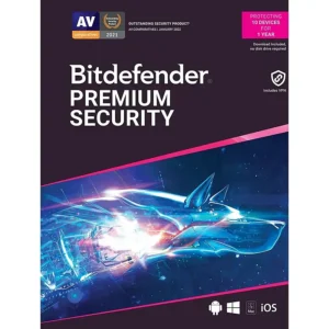 Bitdefender - Premium Security (10-Device) (1-Year Subscription) - Windows, Mac OS, Android, Apple iOS, Linux [Digital]